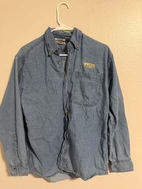 Vintage Cold Storage Original Denim Alaska Souvenir Button Down Shirt